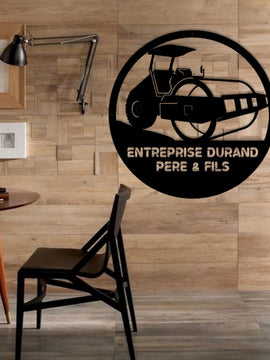 Décoration murale métal- Conducteur d'engins N°1 - Personnalisable Artdefer39 - Wall art Made in France