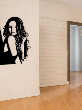 Décoration murale d'art métal - PORTRAIT FEMME - Wall art - Made in FRANCE