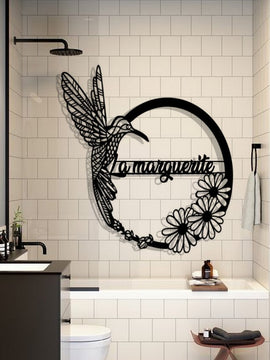 Décoration murale d'art métal - colibri personnalisable - Wall art - Made in FRANCE