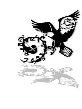 Horloge décoration d'art métal - Aigle royal - Wall art - Made in FRANCE
