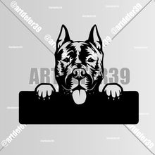 Charger l'image dans la galerie, Décorations murale métal, Monogramme personnalisé motif chien, wall art, made in FRANCE (39)