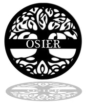 Charger l'image dans la galerie, Décoration murale d'art métal - Arbre de Vie " Osier "- personnalisable - Wall art- Made in France