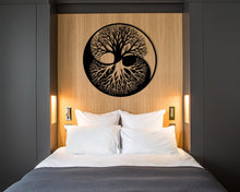 Charger l'image dans la galerie, Décoration murale d'art métal - Arbre de vie "Yin-yang" - Wall art - Made in FRANCE