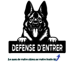 Charger l'image dans la galerie, Décorations murale métal, Monogramme personnalisé motif chien, wall art, made in FRANCE (39)
