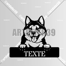 Charger l'image dans la galerie, Décorations murale métal, Monogramme personnalisé motif chien, wall art, made in FRANCE (39)