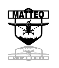 Charger l'image dans la galerie, Décoration murale d'art métal - Avion de plaisance - Personnalisable - Wall art- Made in France