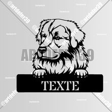 Charger l'image dans la galerie, Décorations murale métal, Monogramme personnalisé motif chien, wall art, made in FRANCE (39)