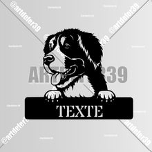 Charger l'image dans la galerie, Décorations murale métal, Monogramme personnalisé motif chien, wall art, made in FRANCE (39)