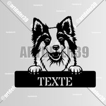 Charger l'image dans la galerie, Décorations murale métal, Monogramme personnalisé motif chien, wall art, made in FRANCE (39)