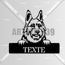 Charger l'image dans la galerie, Décorations murale métal, Monogramme personnalisé motif chien, wall art, made in FRANCE (39)