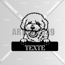Charger l'image dans la galerie, Décorations murale métal, Monogramme personnalisé motif chien, wall art, made in FRANCE (39)