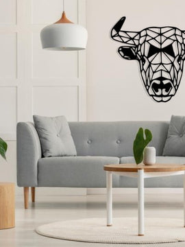 Décoration murale d'art métal - design - Haogare Animal - bison - Wall art - Made in FRANCE