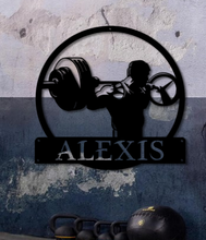 Charger l'image dans la galerie, Décoration murale d'art métal - Bodybuilder - Personnalisable - Wall art- Made in France