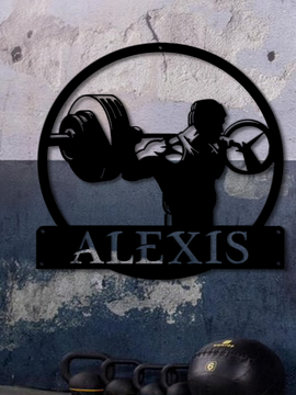 Décoration murale d'art métal - Bodybuilder - Personnalisable - Wall art- Made in France
