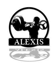Charger l'image dans la galerie, Décoration murale d'art métal - Bodybuilder - Personnalisable - Wall art- Made in France