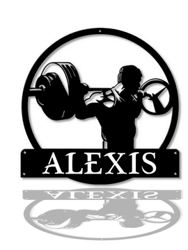 Décoration murale d'art métal - Bodybuilder - Personnalisable - Wall art- Made in France