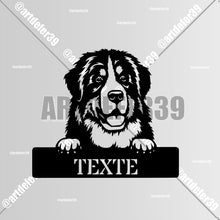 Charger l'image dans la galerie, Décorations murale métal, Monogramme personnalisé motif chien, wall art, made in FRANCE (39)
