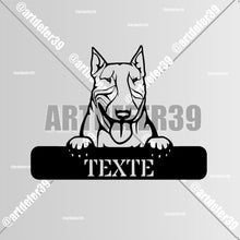 Charger l'image dans la galerie, Décorations murale métal, Monogramme personnalisé motif chien, wall art, made in FRANCE (39)