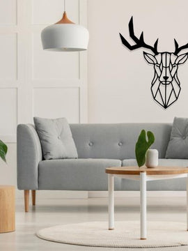 Décoration murale d'art métal - design - Haogare Animal - cerf - Wall art - Made in FRANCE