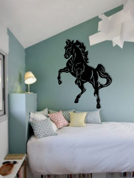 Décoration murale métal - Cheval cabré - Artdefer39-Wall art- Made in France