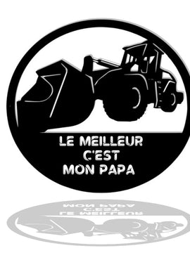 Décoration murale métal- Conducteur d'engins N°2 -Personnalisable-Artdefer39-Wall art- Made in France