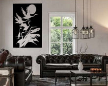 Charger l'image dans la galerie, Décoration murale d'art métal - Oiseaux Cigognes - Wall art - Made in FRANCE