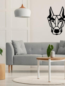 Décoration murale d'art métal - design - Haogare Animal - dobberman - Wall art - Made in FRANCE