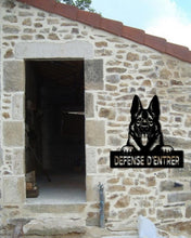 Charger l'image dans la galerie, Décorations murale métal, Monogramme personnalisé motif chien, wall art, made in FRANCE (39)