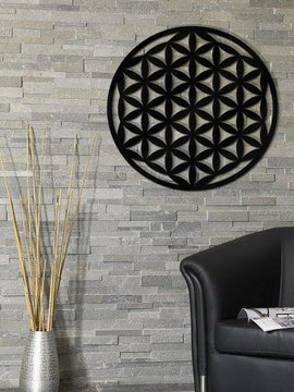 Décoration murale d'art métal - Fleur de vie - Wall art- Made in France