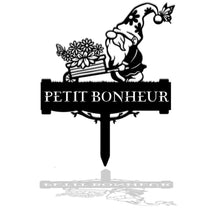 Charger l'image dans la galerie, Décoration d'art métal - Le gnome jardinier - Wall art- Made in France