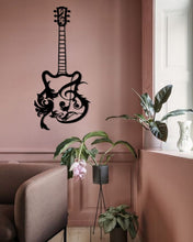 Charger l'image dans la galerie, Décoration murale d'art métal - Guitare design - Wall art - Made in FRANCE