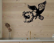 Charger l'image dans la galerie, Horloge décoration d'art métal - Aigle royal - Wall art - Made in FRANCE