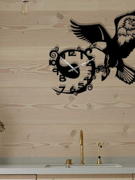 Horloge décoration d'art métal - Aigle royal - Wall art - Made in FRANCE