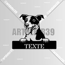 Charger l'image dans la galerie, Décorations murale métal, Monogramme personnalisé motif chien, wall art, made in FRANCE (39)