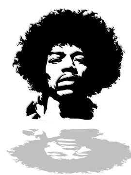 Décoration murale d'art Métallique - Inspiration Jimi Hendrix- Wall art - Made in FRANCE-