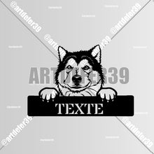 Charger l'image dans la galerie, Décorations murale métal, Monogramme personnalisé motif chien, wall art, made in FRANCE (39)