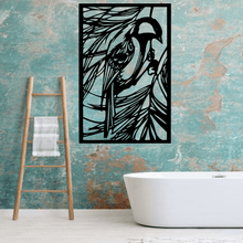 Charger l'image dans la galerie, Décoration murale d'art métal - Oiseau mésange - Wall art - Made in FRANCE