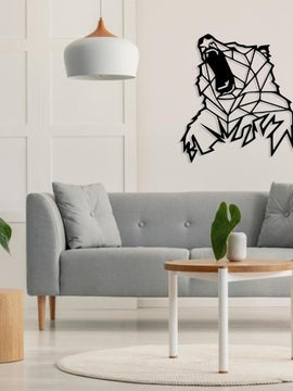 Décoration murale d'art métal - design- Haogare Animal - ours -Wall art - Made in FRANCE