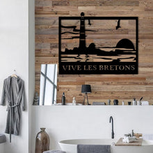 Charger l'image dans la galerie, Décoration murale d'art métal - Phare N°1- personnalisable - Wall art- Made in France