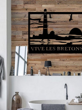 Décoration murale d'art métal - Phare N°1- personnalisable - Wall art- Made in France