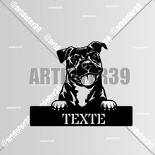 Charger l'image dans la galerie, Décorations murale métal, Monogramme personnalisé motif chien, wall art, made in FRANCE (39)