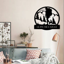 Charger l'image dans la galerie, Décoration murale métal - Randonneur - Personnalisable Artdefer39 - Wall art - Made in France