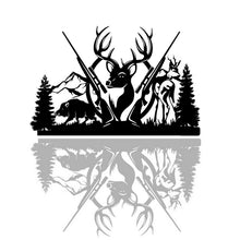 Charger l'image dans la galerie, Scène de chasse carabines-Wall art, Made in France, Jura (39)