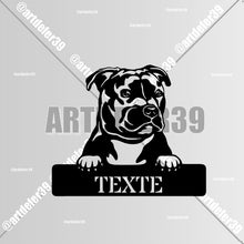Charger l'image dans la galerie, Décorations murale métal, Monogramme personnalisé motif chien, wall art, made in FRANCE (39)