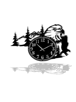 Horloge décoration d'art métal - tête aigle - Wall art - Made in FRANCE