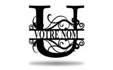 Charger l&#39;image dans la galerie, Monogramme Initiale personnalisée petite taille -Wall art - Made in FRANCE -JURA -
