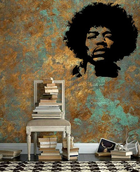 Décoration murale d'art Métallique - Inspiration Jimi Hendrix- Wall art - Made in FRANCE-