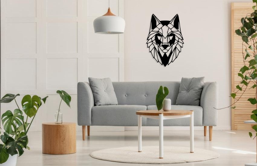 Décoration murale d'art métal - design - Haogare Animal - loup - Wall art - Made in FRANCE